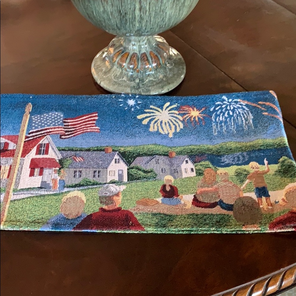 4th of July table runner. Length 5’9” x w 12”